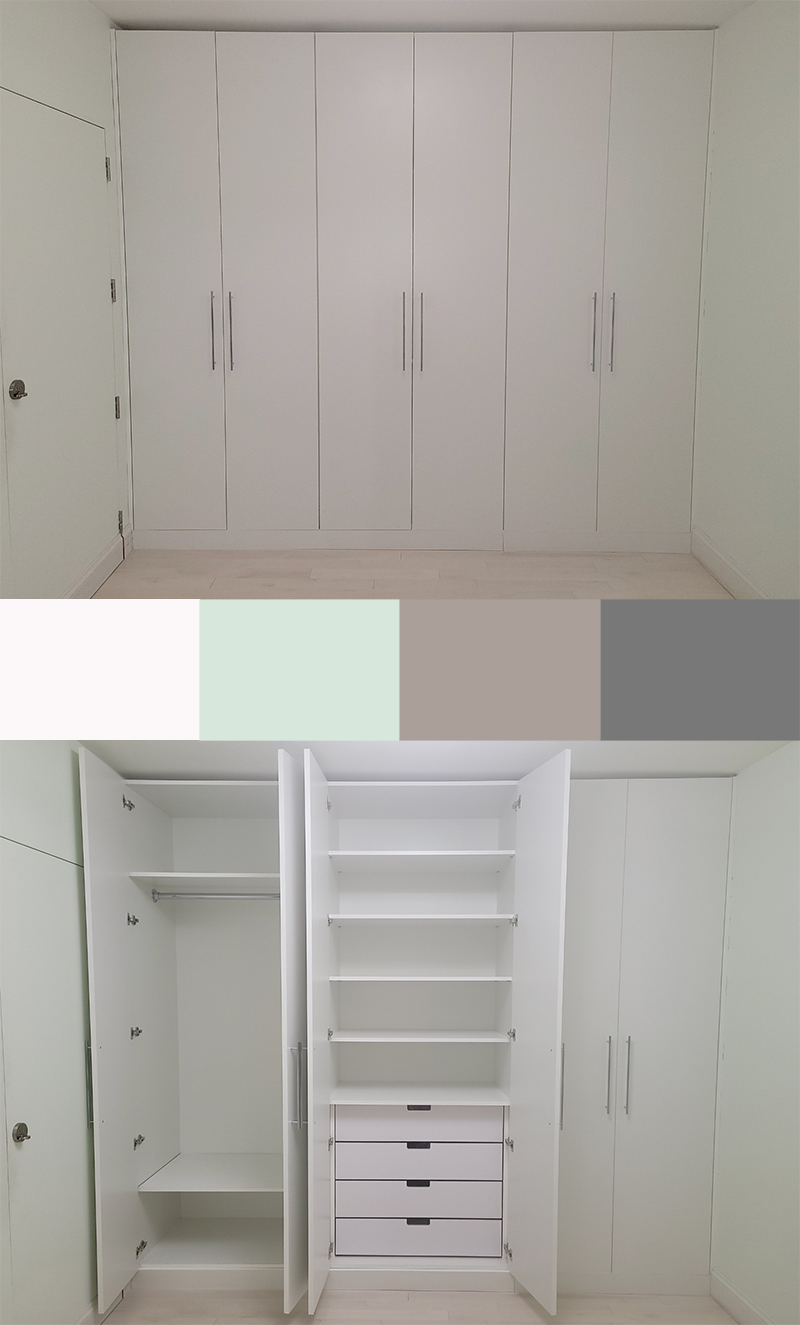 open clothes closet